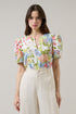 Kayla Puff Sleeve Top Esther Floral