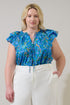 Siya Ruffle Top Heidy Floral Curve