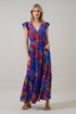 Evianna Button Down Maxi Dress Tropical