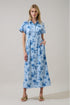 Marisy Collared Maxi Dress Frina Floral