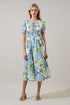 Tamry Smocked Midi Dress Khloey Floral
