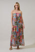 Melani Tropical Isabela Pleated Maxi Dress