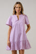 Messa Striped Shift Mini Dress