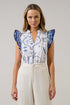 Adlina Ruffle Top Seaside