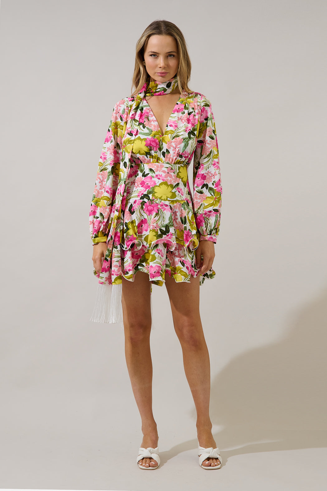 tiered mini dress formal Aria Tiered Ruffle Mini Dress Shop American Threads Online Boutique Black / M