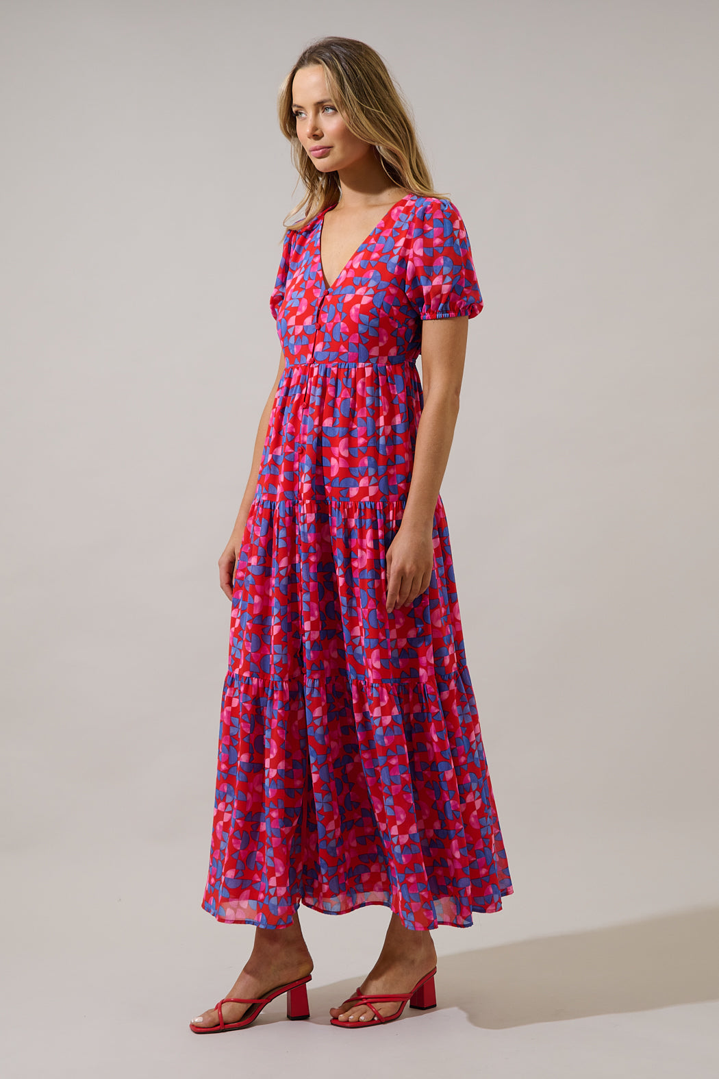 red monaco maxi dress Monaco Rose Maxi Dress
