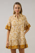 Shift Mini Dress Calina Tropical