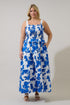 Lindsy Smocked Maxi Dress Gemmi Floral Curve