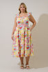 Urbina Smocked Midi Dress Curve Farmers Market