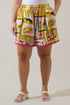 Halle Drawstring Shorts Talmar Postcard Curve