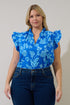 Jazzy Ruffle Top Curve Persa Floral