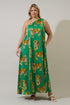 Glena Pleated Maxi Dress Tiger Curve