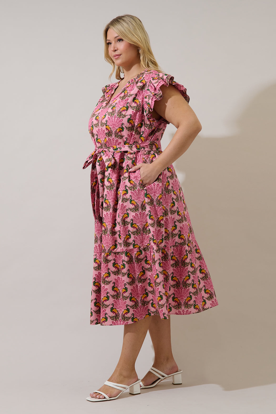 peacock midi dress Cala Peacock Midi Dress