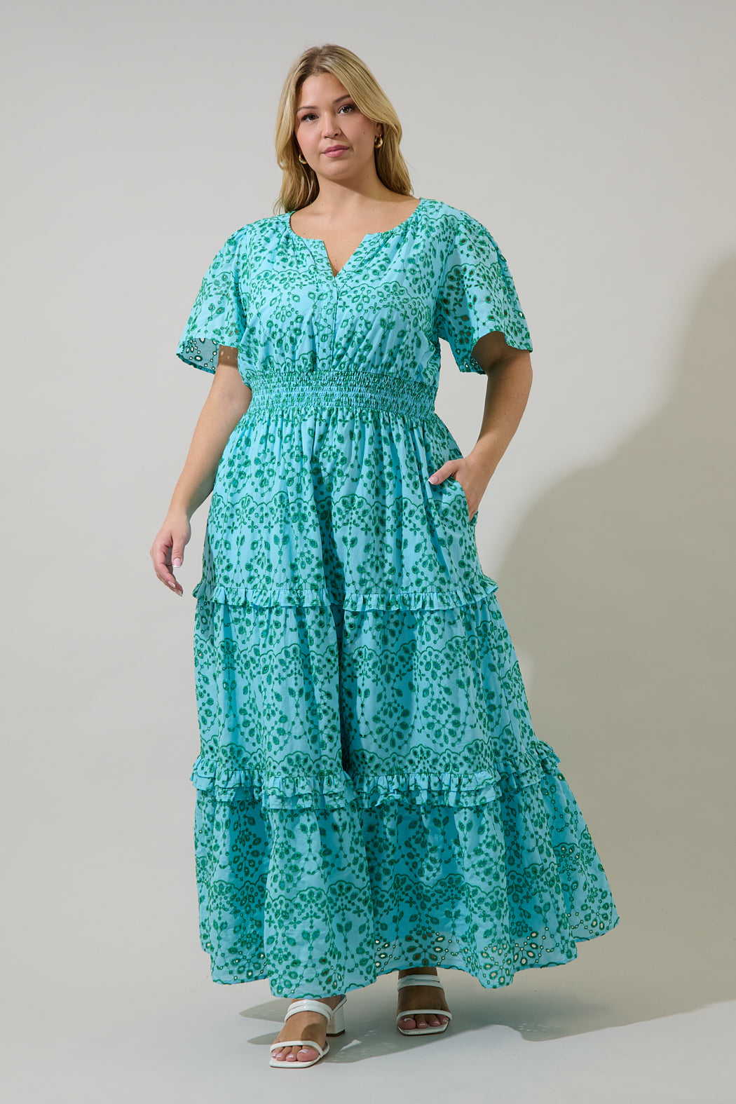 plus size tiered maxi dresses Plus Size Ruffle Tiered Maxi Dress