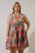Loly Trapeze Mini Dress Tropical Curve