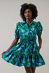Stacie Button Down Mini Dress Lomeli Floral