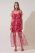 Ellery Floral Dime Organza Maxi Dress