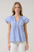 Hita Ruffle Top Messa Stripe