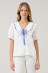 Miriam Gingham Sailor Top