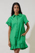 Kacey Ruffled Shirt Mini Dress