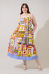 Senia Midi Dress Talmar Postcard Curve