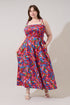 Juciel Smocked Maxi Dress Tropical Curve