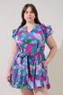 Ivona Ruffle Mini Dress Tropical Curve