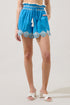 Regina Embroidered Drawstring Shorts