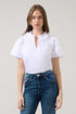 Darthy Smocked Short Sleeve Top