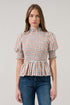 Heritage Smocked Peplum Top