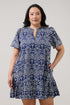 Viridiana Floral Eyelet Mini Dress Curve