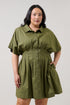Alix Button Down Mini Dress Curve