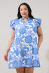 Merina Shift Mini Dress Floral Curve