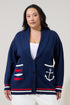 Dockside Shawl Collar Cardigan Curve
