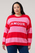 Amour Stripe Sweater Curve