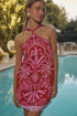 Amory Halter Mini Dress Cabana