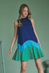 Balsy Color Block Shift Mini Dress
