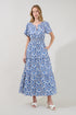 Palmer Poplin Tiered Maxi Dress Renisa Floral