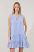 Addelyn Stripe Shift Mini Dress