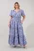Palmer Poplin Tiered Maxi Dress Renisa Floral Curve