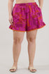In the Jungle Evel Ruffle Shorts Curve