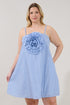 Raisley Rose Shift Mini Dress Stripe Curve