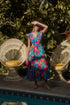 Sunfire Tiered Midi Dress Naima Floral