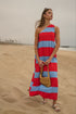 Melina One Shoulder Maxi Dress Stripe