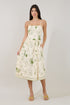 Selry Smocked Midi Dress Soleil