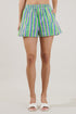 Dalery High Waist Shorts Stripe