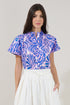 Patma Mock Neck Top Floral