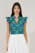 Rayen Ruffle Top Marlin