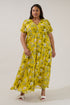 Monaco Long Tiered Maxi Dress Verisa Floral Curve