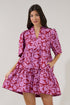 Dixie Split Neck Shift Dress Yunice Floral